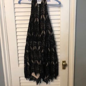 Black lace romper